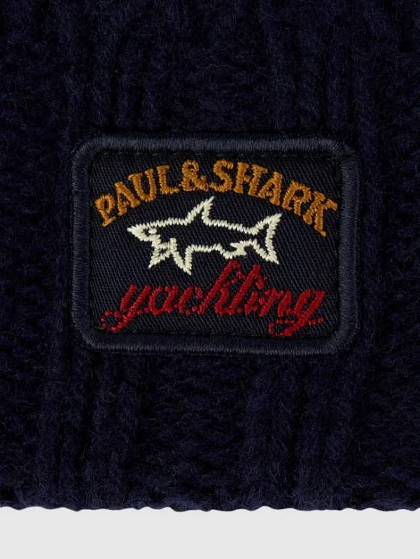 Paul & Shark Mütze Aus Schurwolle – Marineblau 3