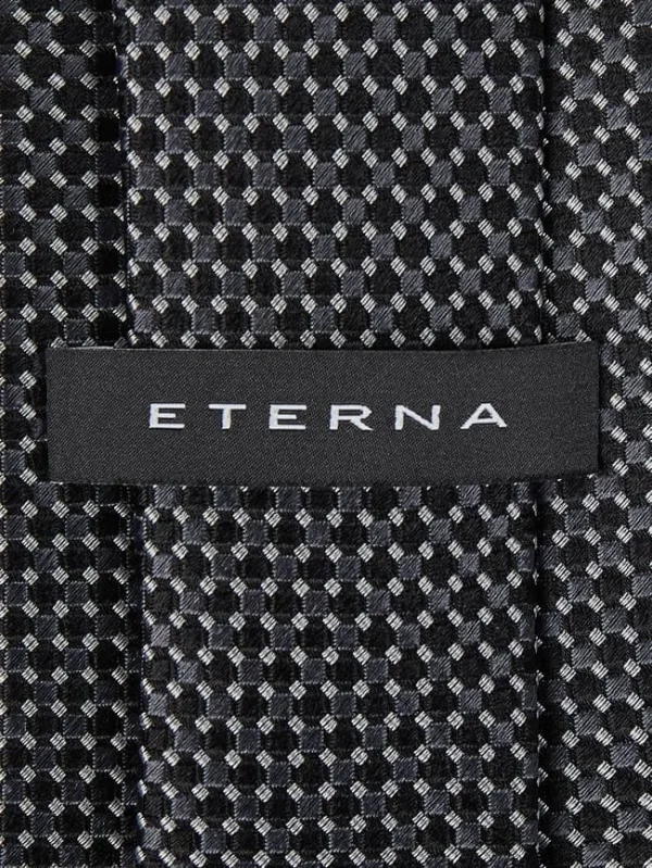 Eterna Krawatte Aus Seide (7,5 Cm) – Schwarz 3