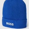 BOSS Beanie Mit Label-Print Modell ‚Asic_Beanie‘ – Royalblau 8