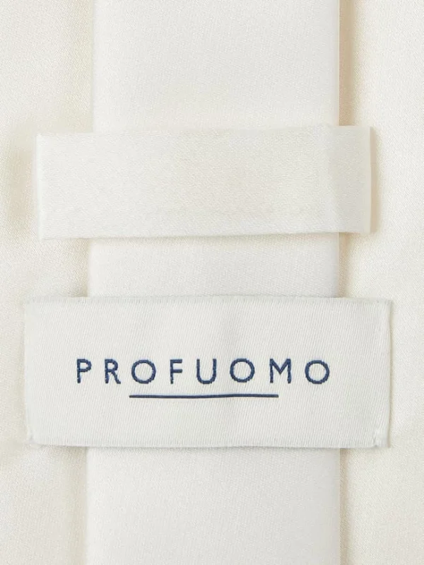 Profuomo Krawatte Aus Seide (8 Cm) – Ecru 3