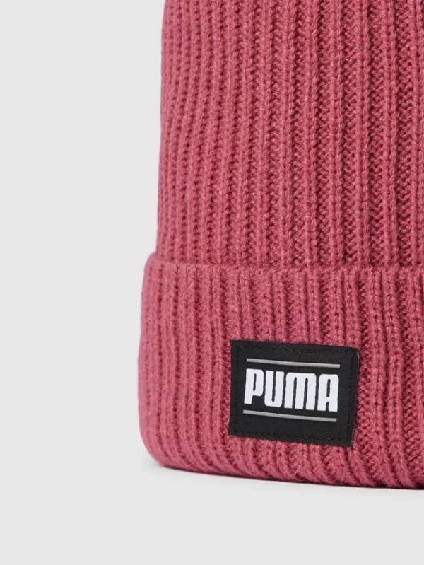 Puma Beanie Mit Label-Detail Modell ‚Ribbed Classic Cuff‘ – Pflaume 3