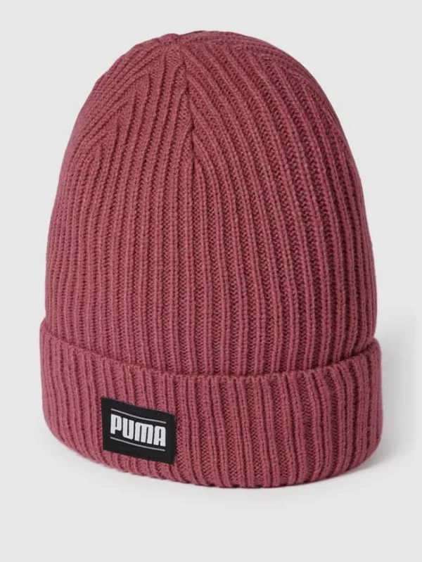 Puma Beanie Mit Label-Detail Modell ‚Ribbed Classic Cuff‘ – Pflaume 1