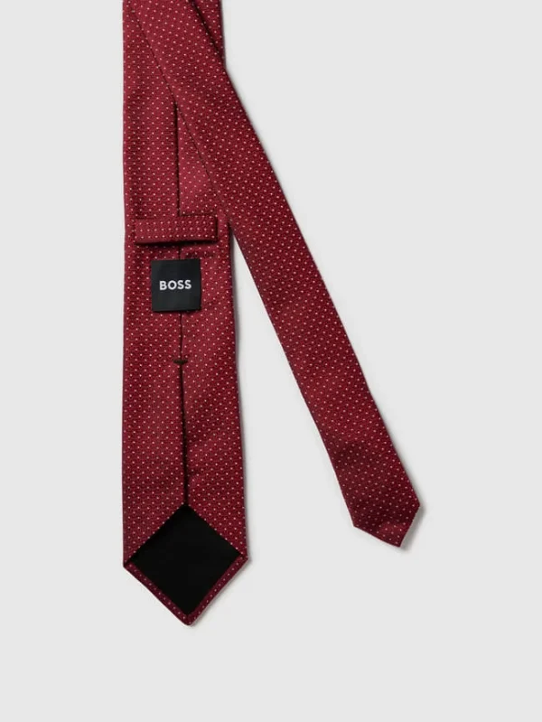 BOSS Krawatte Mit Allover-Muster (7,5 Cm) – Rot 4