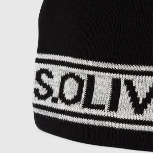 S.Oliver RED LABEL Beanie Mit Label-Print – Schwarz 6