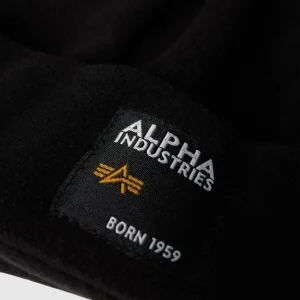 Alpha Industries Mütze Und Handschuhe Aus Fleece Im Set – Schwarz 7