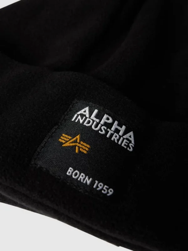 Alpha Industries Mütze Und Handschuhe Aus Fleece Im Set – Schwarz 3