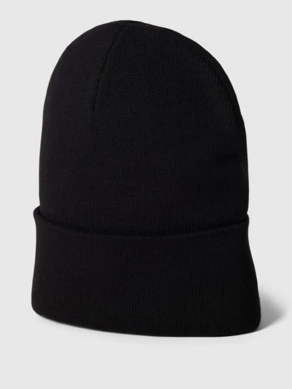 S.Oliver RED LABEL Beanie Mit Breitem Umschlag – Schwarz 1