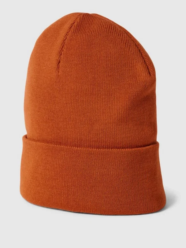 S.Oliver RED LABEL Beanie Mit Breitem Umschlag – Orange 1