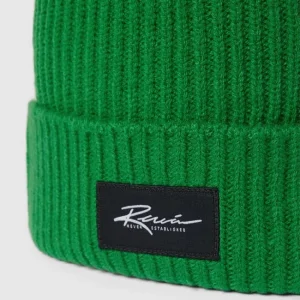 REVIEW Beanie Mit Label-Patch – Gras Grün 6