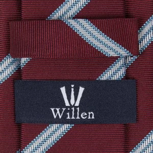 Willen Krawatte Aus Seide (6 Cm) – Bordeaux Rot 6