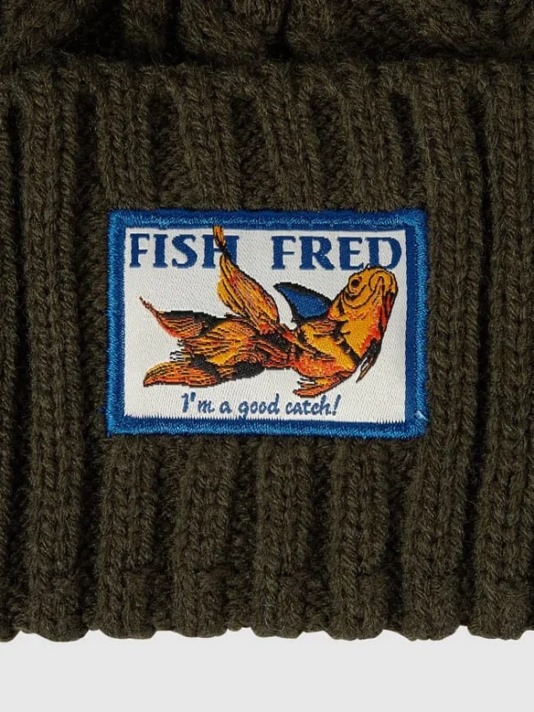 A Fish Named Fred Mütze Mit Logo-Aufnäher – Dunkelgrün 3