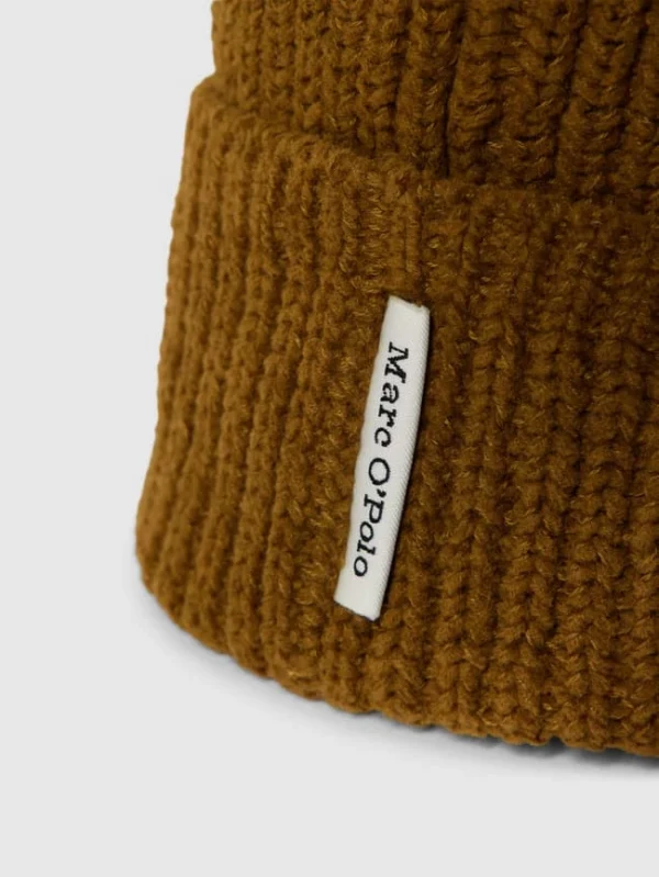 Marc O’Polo Beanie Mit Label-Detail – Senfgelb 3