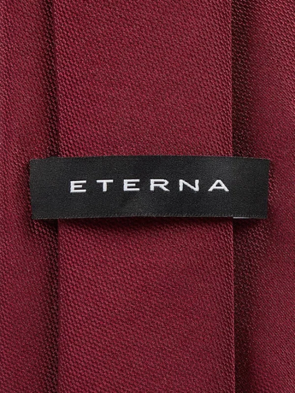 Eterna Krawatte Aus Reiner Seide (7,5 Cm) – Bordeaux Rot 3