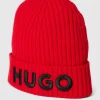 HUGO Beanie Mit Label-Stitching – Rot 10