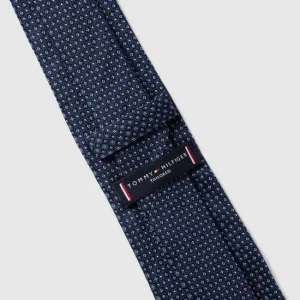 Tommy Hilfiger Krawatte Mit Grafischem Allover-Muster – Marineblau 12